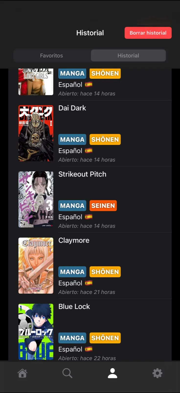 Favoritos en la app de Mango